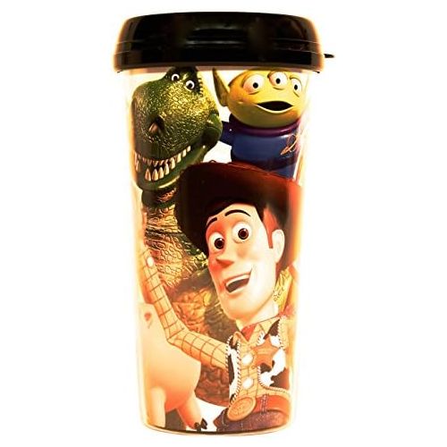 디즈니 Silver Buffalo TO6387 Disney Pixar Toy Story Group Shot Plastic Travel Mug, 16-Ounces