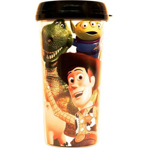 디즈니 Silver Buffalo TO6387 Disney Pixar Toy Story Group Shot Plastic Travel Mug, 16-Ounces