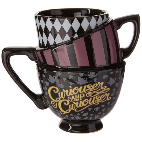 디즈니 Silver Buffalo AW8295B Disneys Alice in Wonderland Sculpted Mug, Multicolor