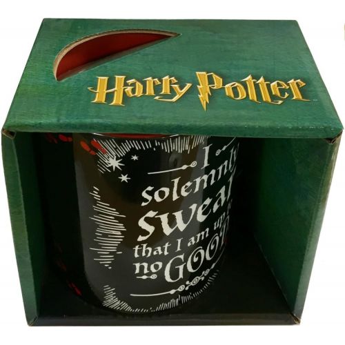  Silver Buffalo HP3032 Harry Potter Up To No Good Ceramic Mug, 14 oz, Multicolor