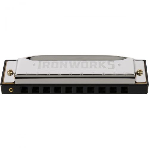  Silver Creek},description:The Ironworks harmonicas are designed for blues, folk and country, It’s a nice-looking harp, with a black comb and stainless chrome covers top and bottom.