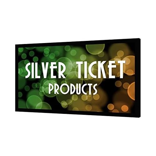  [아마존베스트]Silver Ticket Products STR-169110 Silver Ticket 4K Ultra HD Ready Cinema Format (6 Piece Fixed Frame) Projector Screen (16:9, 110, White Material)