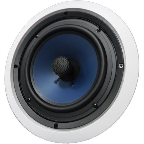  [아마존베스트]Silver Ticket Products 82C Silver Ticket in-Wall in-Ceiling Speaker with Pivoting Tweeter (8 Inch in-Ceiling)