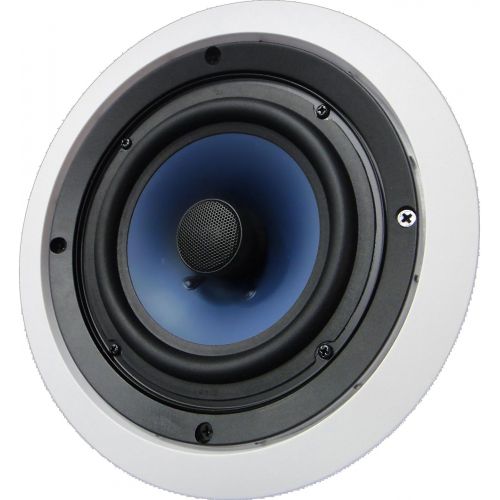  [아마존베스트]Silver Ticket Products 652C Silver Ticket in-Ceiling Speaker with Pivoting Tweeter (6.5 Inch in-Ceiling)