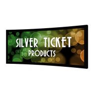 Silver Ticket Products STC-138 Silver Ticket Curved Frame 2.35:1 4K Ultra HD Ready Cinema Format (6 Piece Fixed Frame) Projector Screen (2.35:1, 138, White Material)