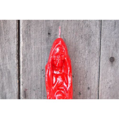  SilverCrow Red Figural Santisima Muerte Candle - Santa Muerte Candle (S-006)