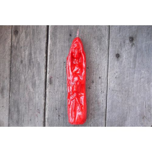  SilverCrow Red Figural Santisima Muerte Candle - Santa Muerte Candle (S-006)