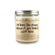 /SilverDollarCandleCo Co-worker Candle Gift | Co worker gift, Gift for coworker, Gift for her, Hostess gift, Soy, Id burn this place down if you didnt work here