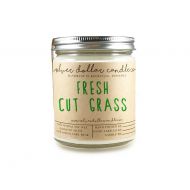 SilverDollarCandleCo Fresh Cut Grass 8oz Scented Candle, Strong Scented Candles, Grass Candle, Summer candle, Gift for mom, Spring Candle, unique candle, gift