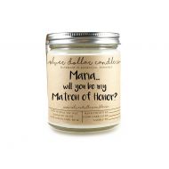 /SilverDollarCandleCo PERSONALIZED Matron of Honor Gift | Will you be my Matron of Honor, Bridesmaids Candle, proposal, soy candle, Matron of Honor gifts