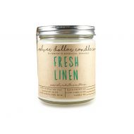 /SilverDollarCandleCo Fresh Linen Candle - Gift Idea - 8oz - Soy Candle - Scented Candles - Soy wax - Girlfriend gift, Handmade Candle, Linen Candle, Hand poured