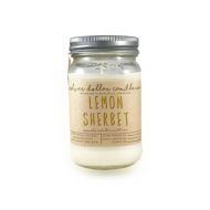SilverDollarCandleCo Lemon Sherbet 16oz Scented Candle - Strong Scent, soy candle, candles, Mason Jar Candles, boyfriend gift, gift for her, mom, gift for mom