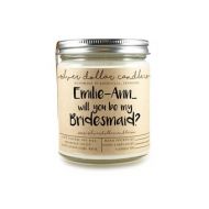 SilverDollarCandleCo PERSONALIZED Bridesmaid Gift | Will you be my Bridesmaid gift, personalized, Bridesmaid Candle, bridesmaid proposal, soy, bridesmaid gifts