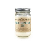 SilverDollarCandleCo Mediterranean Sea Candle - Scented Candle - 16oz - Soy Candle - Scented Candles - Candles, Candle - Gift for Her, Handmade Candle, Mason Jar