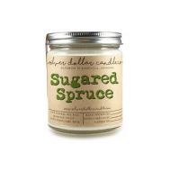SilverDollarCandleCo Sugared Spruce 8oz Scented Soy Candle, Christmas Gifts, Christmas Tree, Christmas Decor, Fall Candles, Stocking Stuffers, Christmas Candles