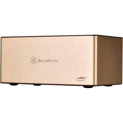  SilverStone Technology External Hard Drive Docking Station Supports One 2.5 or 3.5 Drive RL-TS11G-C