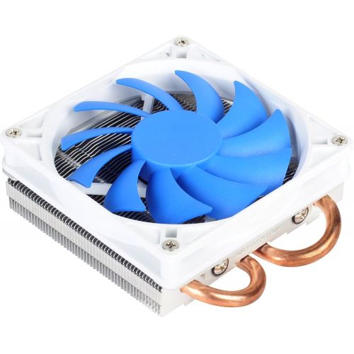  SilverStone Technology Silverstone Tek Low-Profile Heatsink CPU Cooler with 92mm PWM Fan, Two 6mm Heat Pipes, Intel LGA115511561150 and AMD AM2AM3FM1FM2 AR05