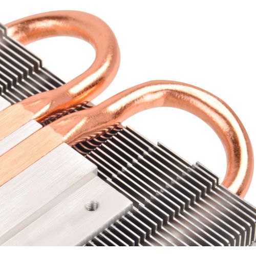  SilverStone Technology Silverstone Tek Low-Profile Heatsink CPU Cooler with 92mm PWM Fan, Two 6mm Heat Pipes, Intel LGA115511561150 and AMD AM2AM3FM1FM2 AR05