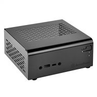 SilverStone Technology Mini-STX Computer Case, VESA Support, Metal Black (VT01B)