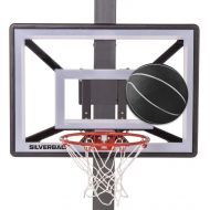 Silverback Junior Youth 33 Basketball Hoop with Lock ‘n Rock Mounting Technology Mounts to Round and Vertical Poles, Black (B8410W)