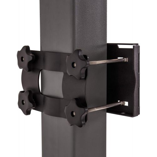  Silverback Junior Youth 33 Basketball Hoop with Lock ‘n Rock Mounting Technology Mounts to Round and Vertical Poles, Black (B8410W)