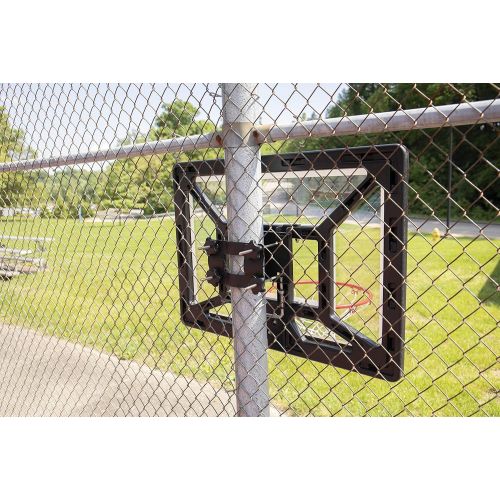  Silverback Junior Youth 33 Basketball Hoop with Lock ‘n Rock Mounting Technology Mounts to Round and Vertical Poles, Black (B8410W)