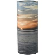 Silverlight Urns Ocean Sunset Scattering Tube, Biodegradable Urn for Spreading Ashes, Eco Urn, Adult Sized, 12.5 Inches Long