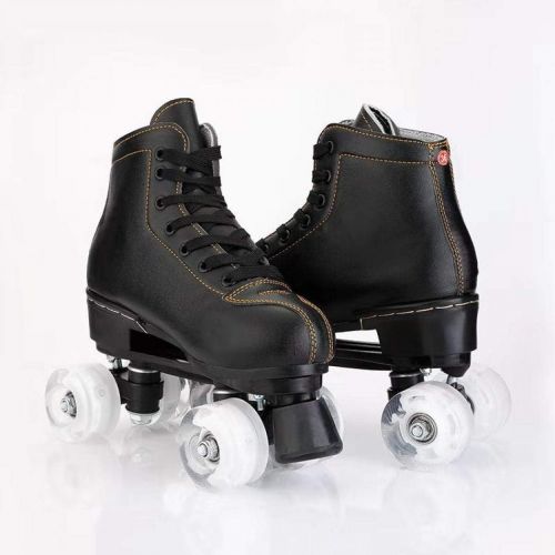  [아마존베스트]Silvertree Womens Roller Skates PU Leather High-top Roller Skates Four-Wheel Roller Skates Shiny Roller Skates for Girls