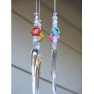 SilverwareCrafts Flatware wind chime - Recycled silverware wind chime - Beaded windchime - Upcycled windchime - Bead wind chime - Spoon wind chime - Garden