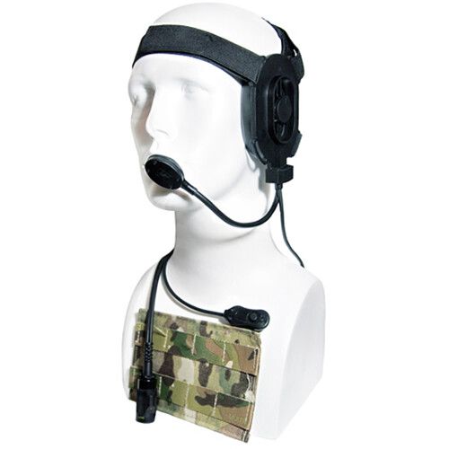 Silynx Communications HSI Single-Sided Headset with Boom Mic for U-94 PTT Radios (Black)