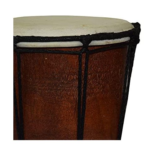  [아마존베스트]Simandra Djembe Drum Bongo Africa Wood Painted Drum Instrument Music Rhythm Percussion Dot Painting (12 cm)