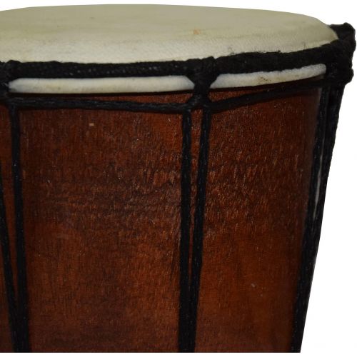  [아마존베스트]Simandra Djembe Drum Bongo Africa Wood Painted Drum Instrument Music Rhythm Percussion Dot Painting (12 cm)
