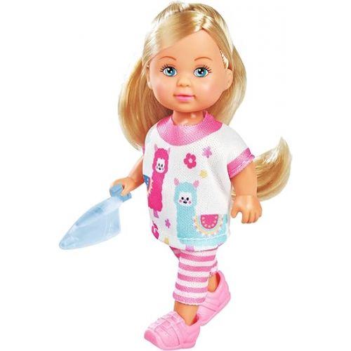  Evi Love Home Toy Doll in Cute Jogging Suit with Vacuum Cleaner with 2-in-1 Function, 12 cm, from 3 Years