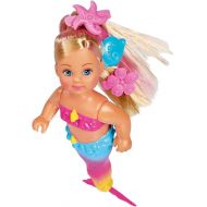 Simba 105733318 Evi Love Swimming Mermaid/Evi The Mermaid/Can Swim/with Fish Figure/Dressing Doll / 12 cm for Children from 3 Years