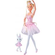 Simba 105733603 Steffi Love Dancing Ballerinas, Steffi Doll as Ballerina with Animal Friend and Rotating Skirt, 29 cm Toy Doll, from 3 Years