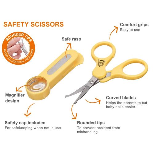  [아마존베스트]Simba Toddler Safety Nail Scissors, Yellow