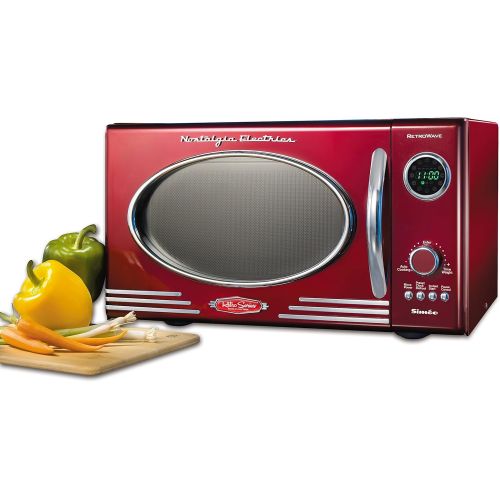  [아마존베스트]Simeo FC 810 microwave / 800 W / 27 L / cooking chamber / electronic program control / retro design.