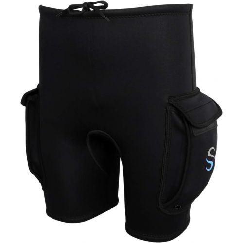  simhoa Water Sports Neoprene Shorts & Pockets Scuba Dive Surfing Super Stretch Pants