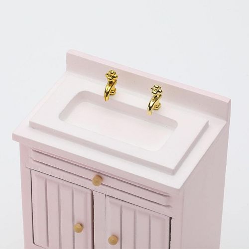  simhoa Wash Basin Sink, Dolls House Miniature, Kitchen Furniture, 1.12 Scale Bathroom