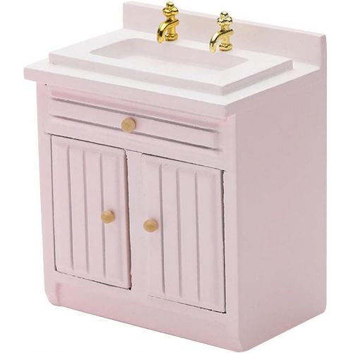  simhoa Wash Basin Sink, Dolls House Miniature, Kitchen Furniture, 1.12 Scale Bathroom