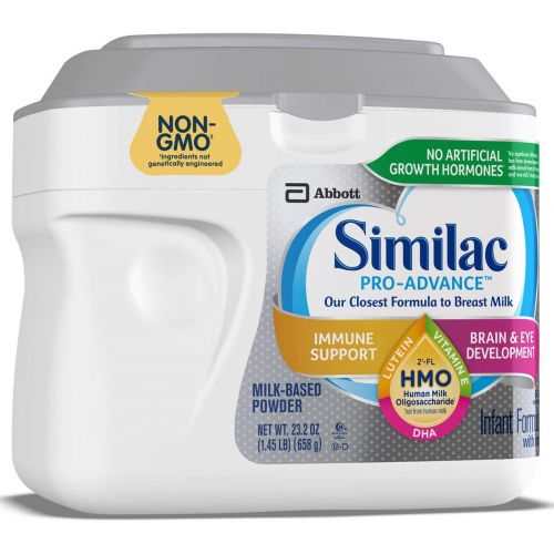  [아마존베스트]Similac Pro-Advance Non-GMO Infant Formula with Iron, with 2-FL HMO, for Immune Support, Baby Formula, Powder, 23.2 Ounce