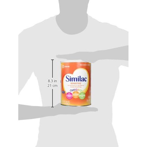  [아마존베스트]Similac Sensitive Infant Formula with Iron, Powder, One Month Supply, 34.9 ounces (Pack of 3)