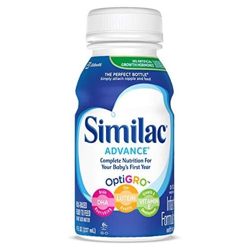  [아마존베스트]Similac Advance Infant Formula with Iron, Baby Formula, Ready to Feed, 8 fl oz (Pack of 24)