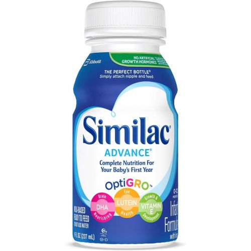  [아마존베스트]Similac Advance Infant Formula with Iron, Baby Formula, Ready to Feed, 8 fl oz (Pack of 24)