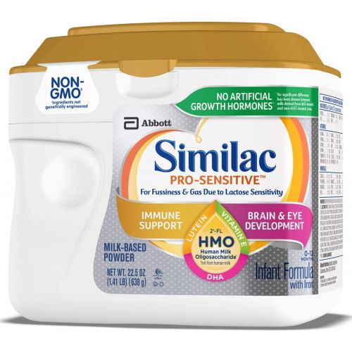  Similac Pro-Sensitive Infant Formula With 2’-Fl Human Milk Oligosaccharide (hmo) for Immune Support, 22.5 Oz