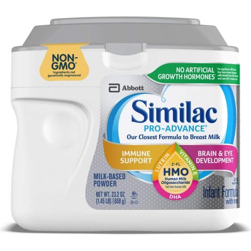  Similac Pro-Advance Non-GMO Infant Formula with Iron, with 2-FL HMO, for Immune Support, Baby Formula, Powder, 23.2 Ounce