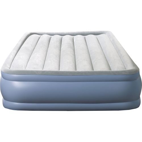 시몬스 Simmons Beautyrest Hi-Loft Inflatable Air Mattress: Raised-Profile Air Bed with External Pump, Queen