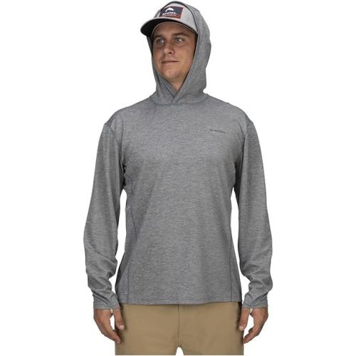 심스 Simms Men's BugStopper Hoody - Insect Shield Technology With SolarFlex UPF 30 Fabric - Quick Dry Bug Repellent Fishing Shirt