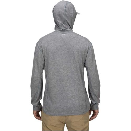 심스 Simms Men's BugStopper Hoody - Insect Shield Technology With SolarFlex UPF 30 Fabric - Quick Dry Bug Repellent Fishing Shirt