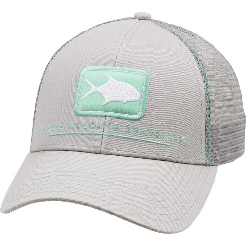 심스 Simms Trout Icon Trucker Hat  Snapback Baseball Cap with Trout Fish